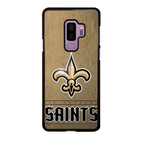 NEW ORLEANS SAINTS LOGO AND BACKGROUND Samsung Galaxy S9 Plus Case