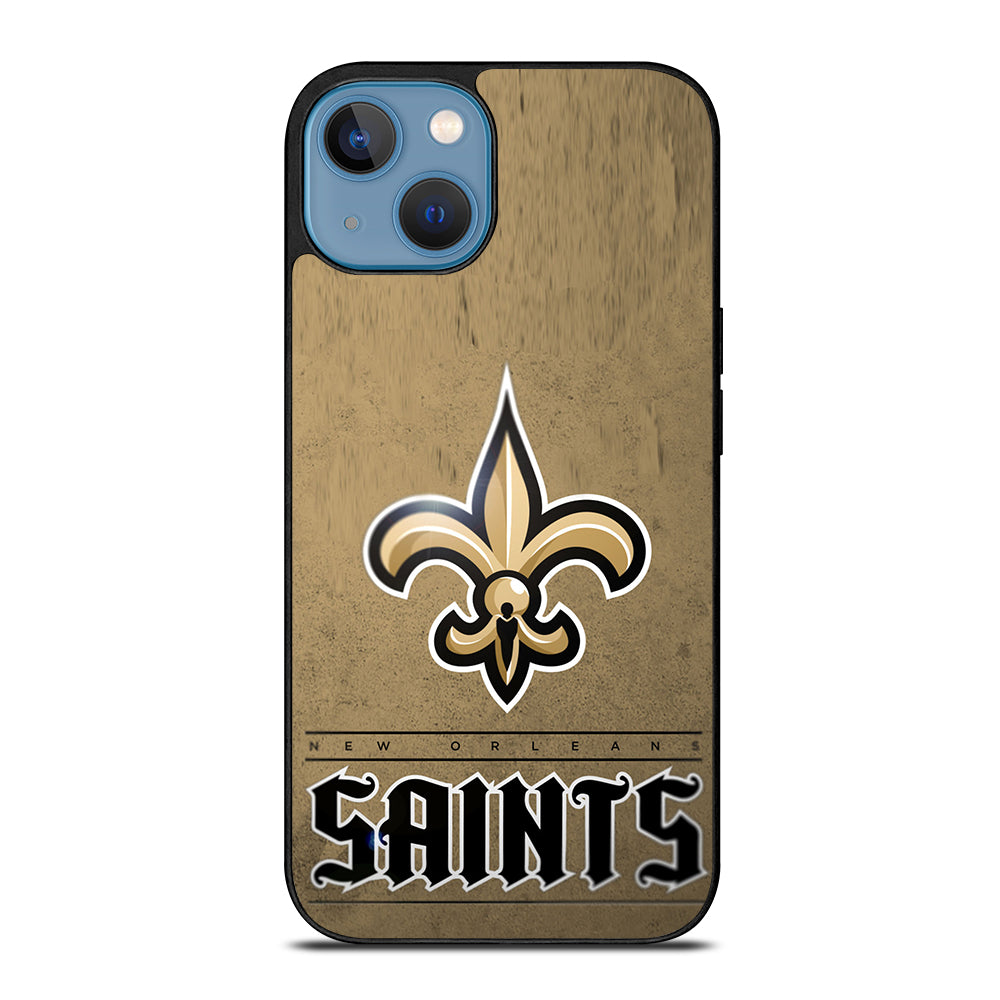NEW ORLEANS SAINTS LOGO AND BACKGROUND iPhone 13 Case