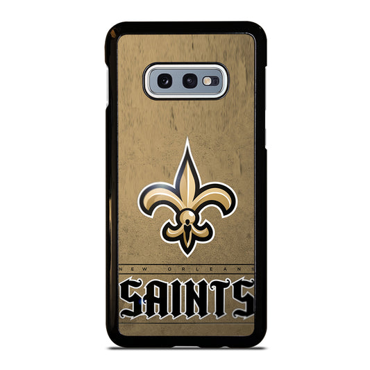 NEW ORLEANS SAINTS LOGO AND BACKGROUND Samsung Galaxy S10e Case