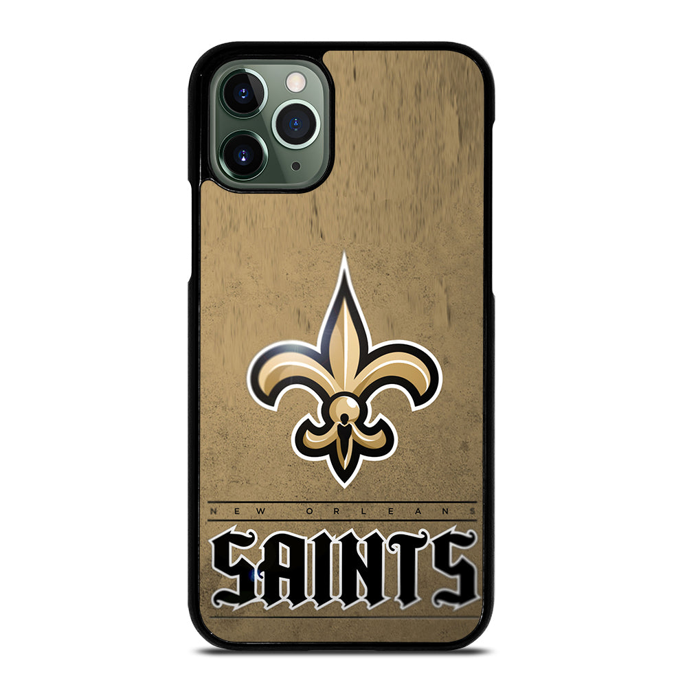 NEW ORLEANS SAINTS LOGO AND BACKGROUND iPhone 11 Pro Max Case