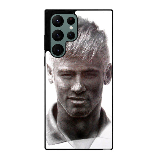 NEYMAR JR MONOCHROME FACE Samsung Galaxy S22 Ultra 5G Case
