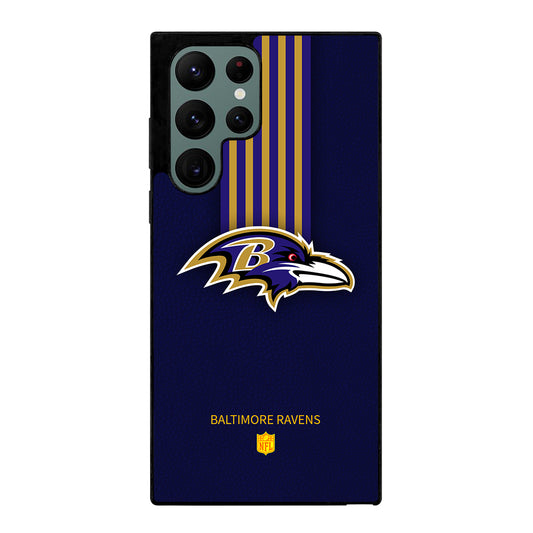 NFL Baltimore Ravens Logo Samsung Galaxy S22 Ultra 5G Case