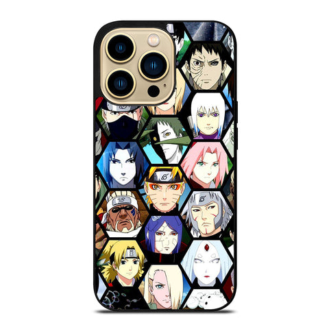Naruto All Characters Face iPhone 14 Pro Max Case