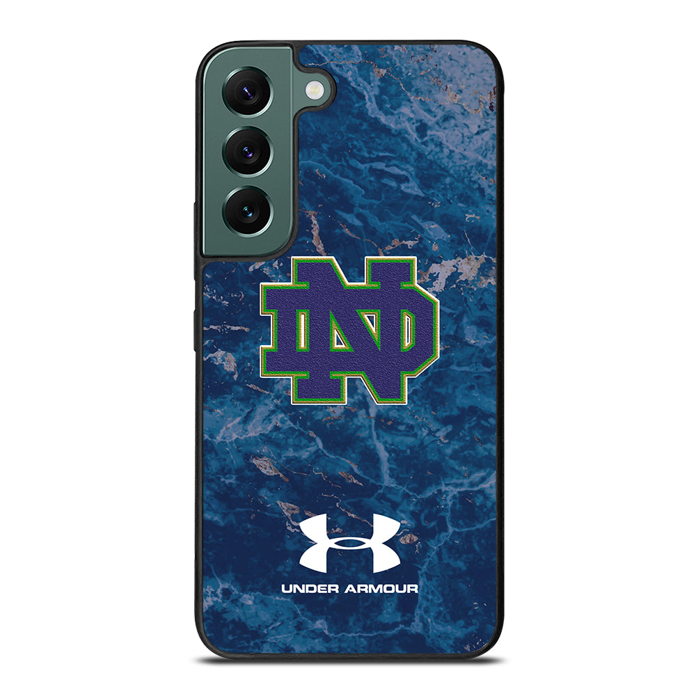 Notre Dame Under Armour Marble Samsung Galaxy S22 5G Case