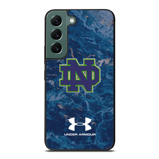 Notre Dame Under Armour Marble Samsung Galaxy S22 5G Case