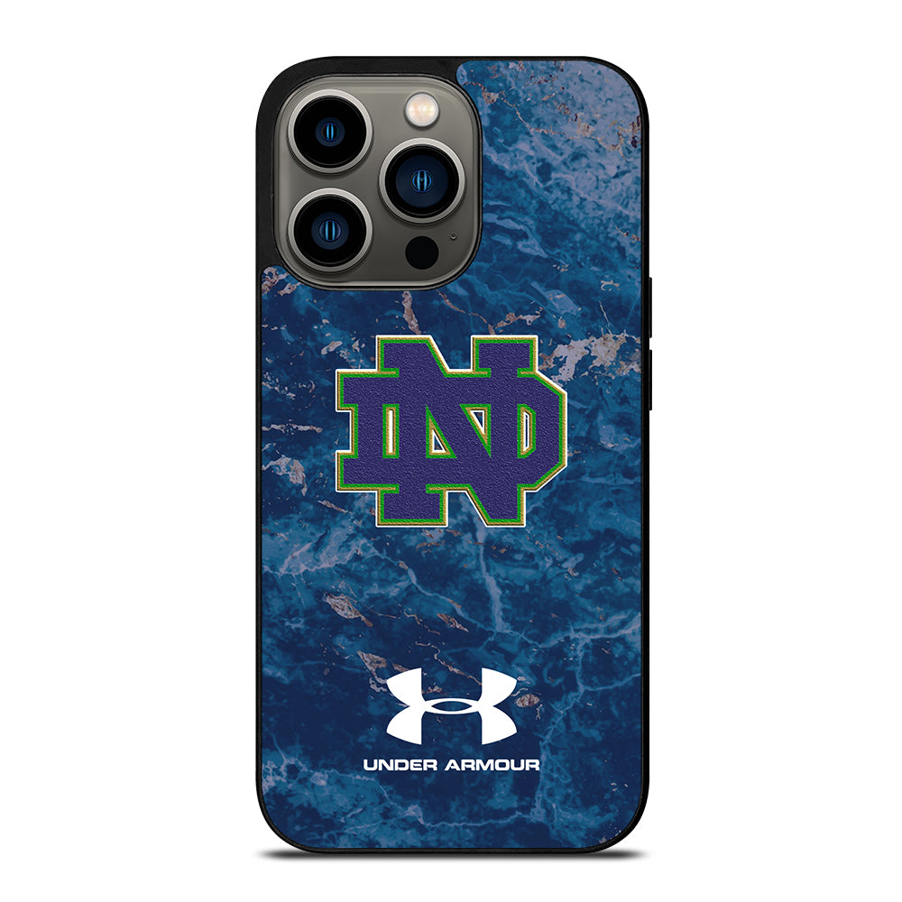 Notre Dame Under Armour Marble iPhone 13 Pro Case