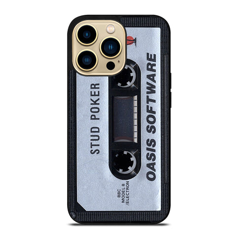 Oasis Cassette Stud Poker iPhone 14 Pro Max Case