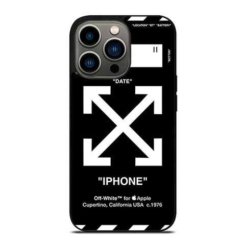 Off White Black Wall iPhone 13 Pro Case