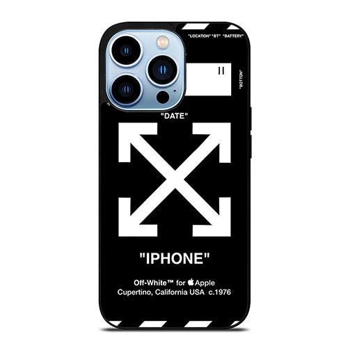 Off White Black Wall iPhone 13 Pro Max Case