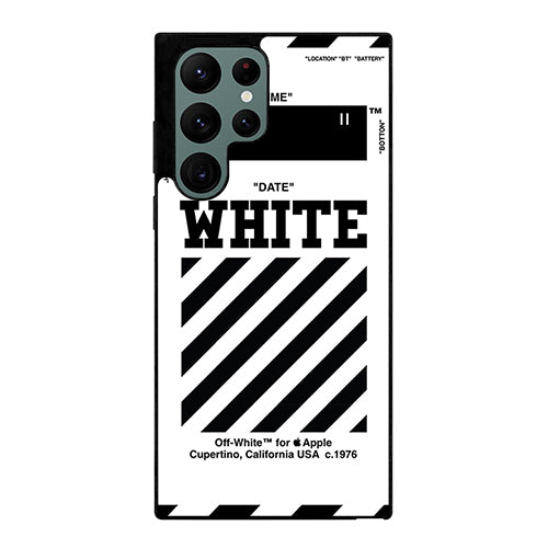 Off White Straight Samsung Galaxy S22 Ultra 5G Case