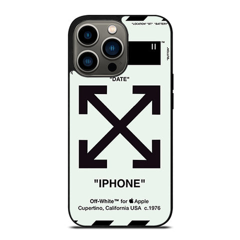 Off White Time Date iPhone 13 Pro Case
