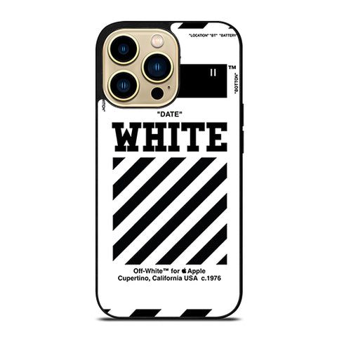 Off White Straight iPhone 14 Pro Max Case