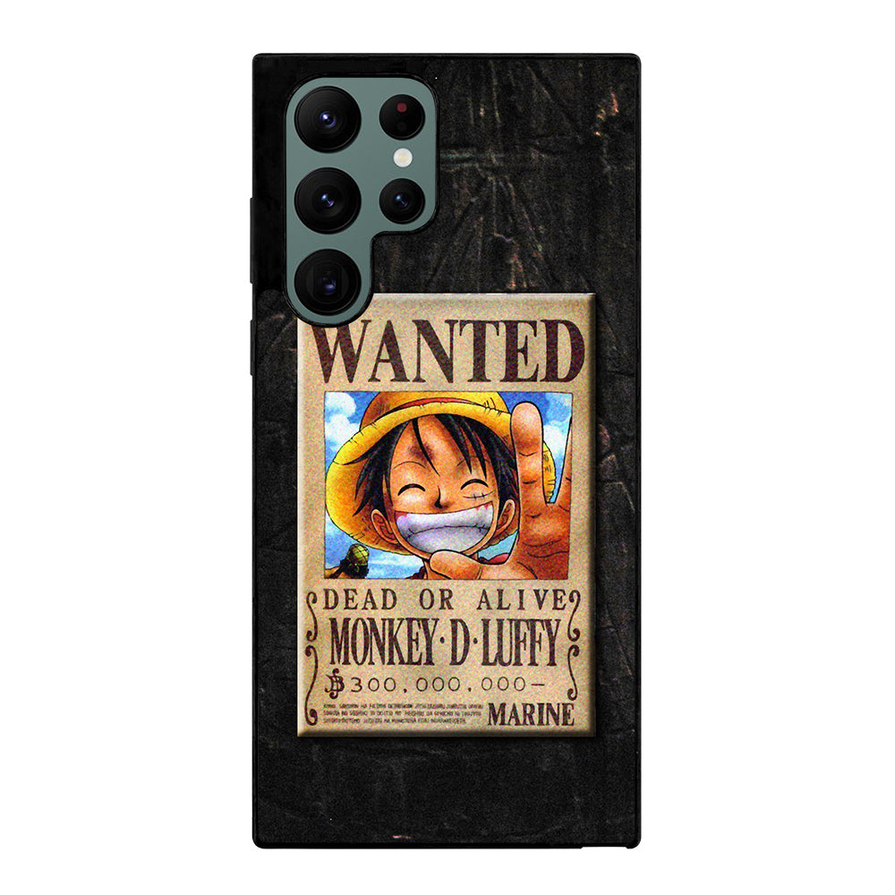 One Piece Luffy Wanted Samsung Galaxy S22 Ultra 5G Case