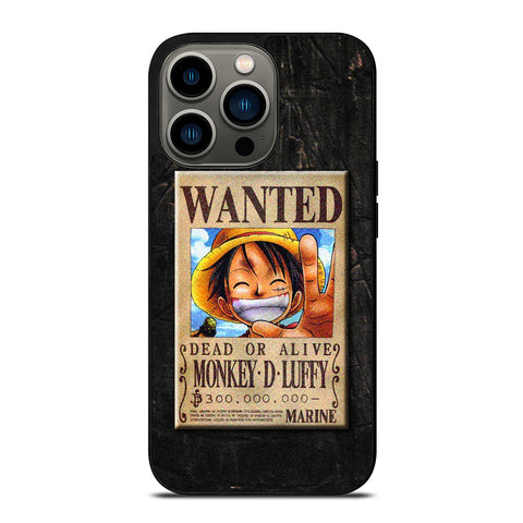One Piece Luffy Wanted iPhone 13 Pro Case