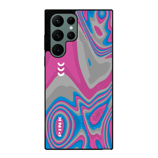 Pink Swirls Liquify Samsung Galaxy S22 Ultra 5G Case