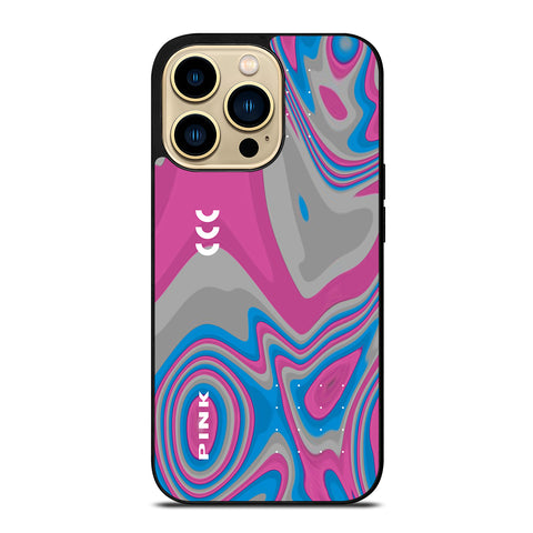 Pink Swirls Liquify iPhone 14 Pro Max Case