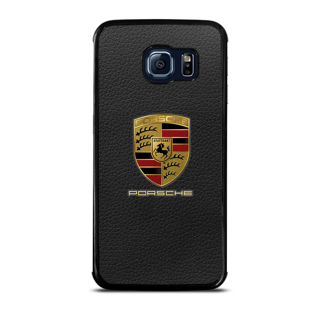 Porsche Leather Logo Samsung Galaxy S6 Edge Case