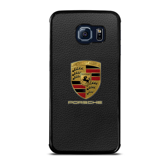 Porsche Leather Logo Samsung Galaxy S6 Edge Case