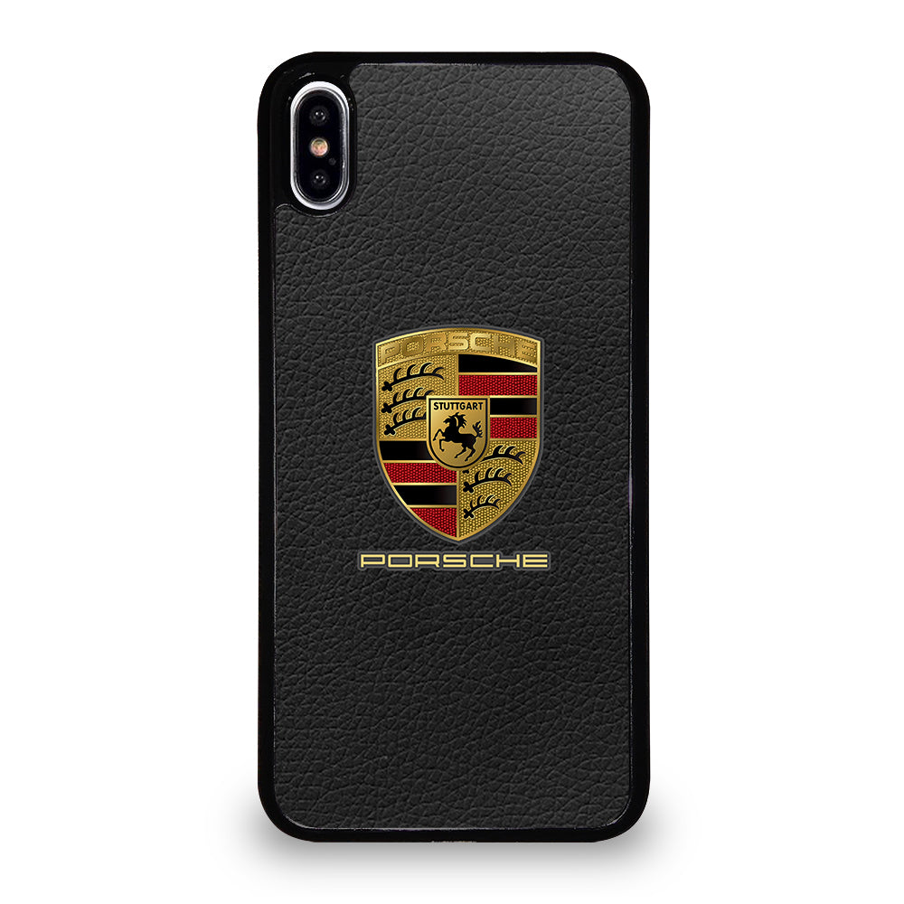 Porsche Leather Logo iPhone XS Max Case