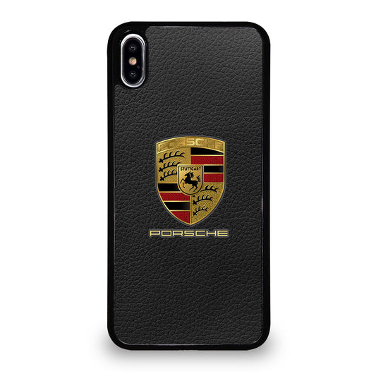 Porsche Leather Logo iPhone XS Max Case
