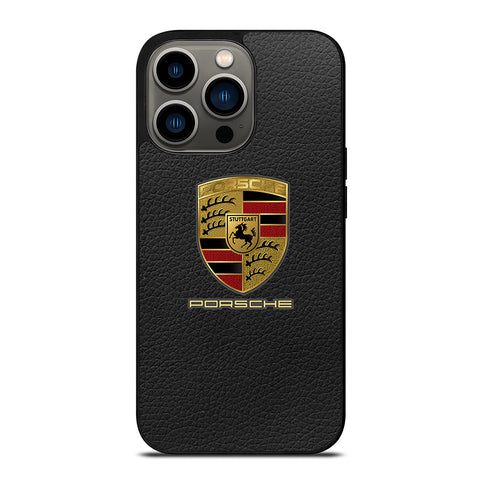 Porsche Leather Logo iPhone 13 Pro Case