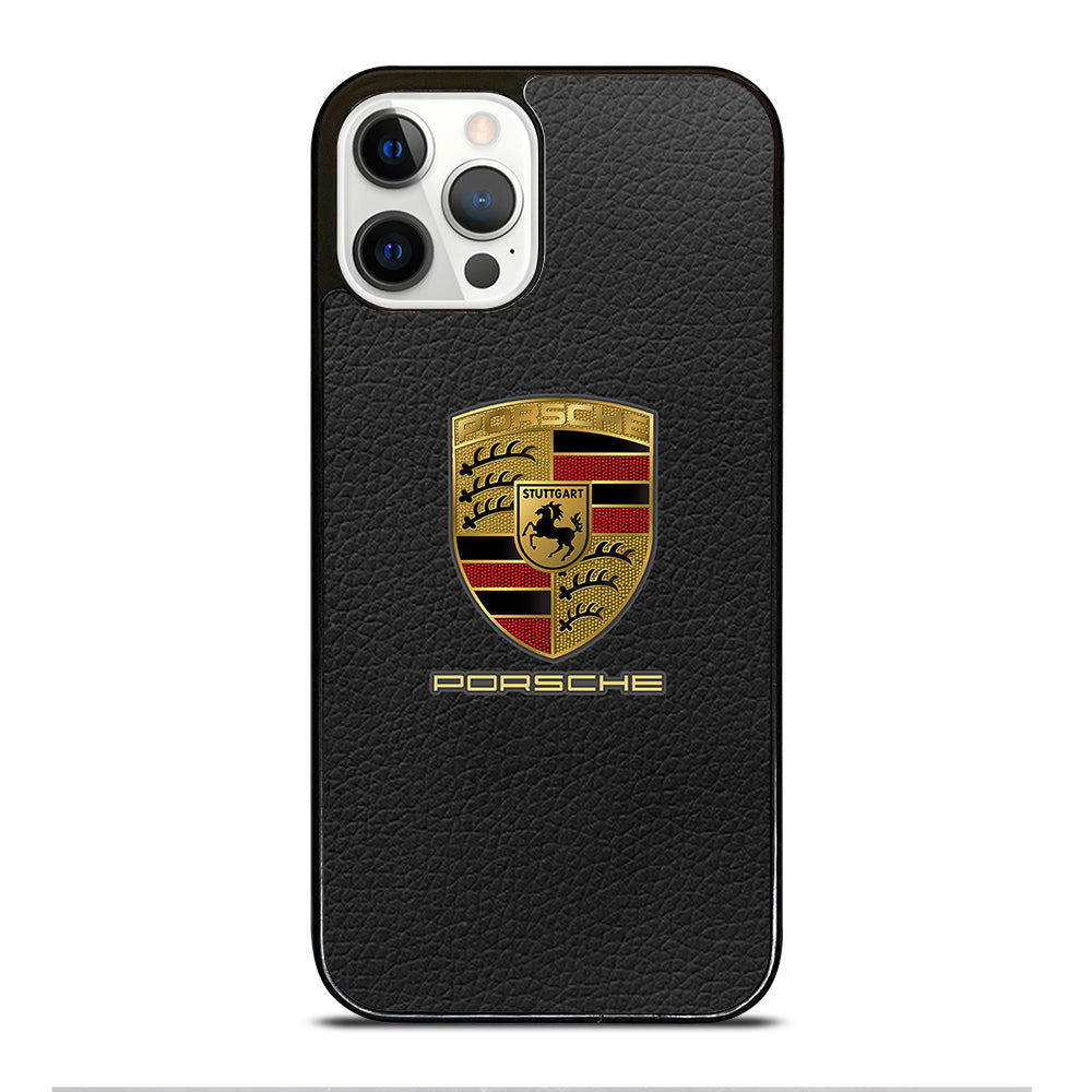 Porsche Leather Logo iPhone 12 Pro Case