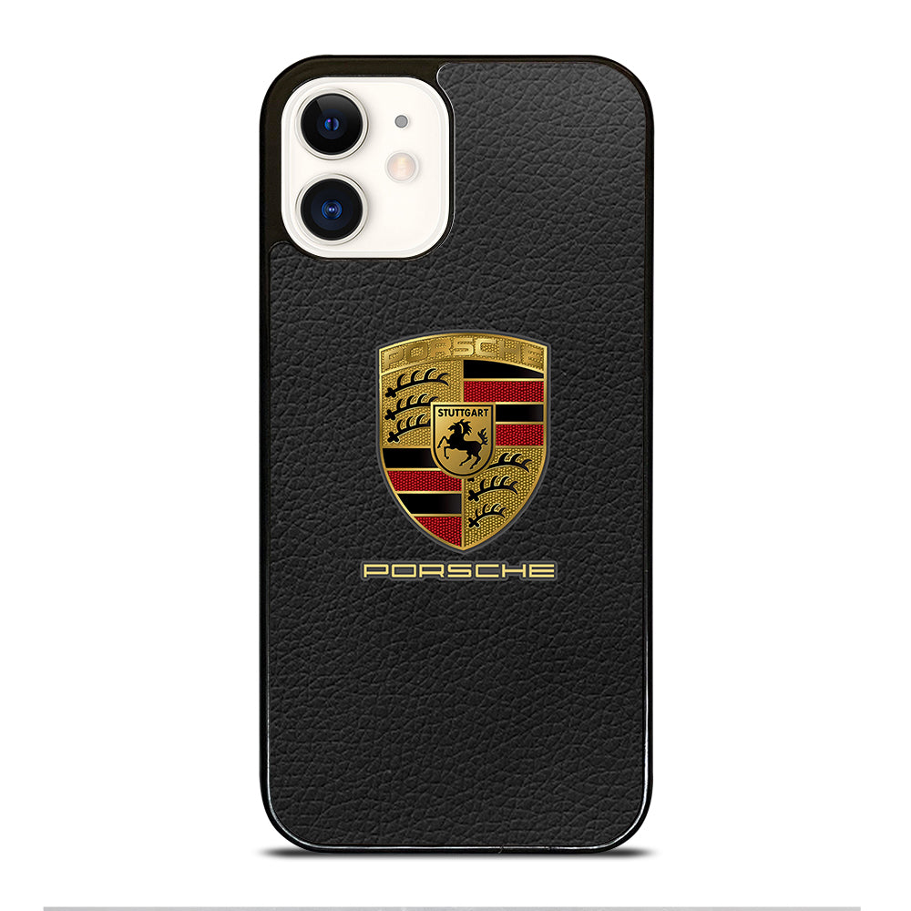 Porsche Leather Logo iPhone 12 Case
