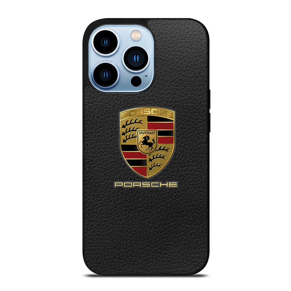 Porsche Leather Logo iPhone 13 Pro Max Case
