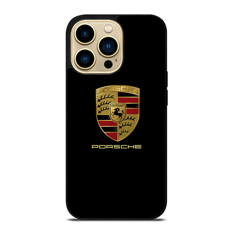 Porsche In Black Logo iPhone 14 Pro Max Case