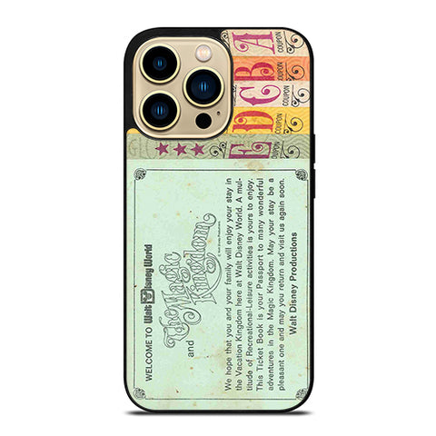 Printed World Disney Ticket iPhone 14 Pro Max Case