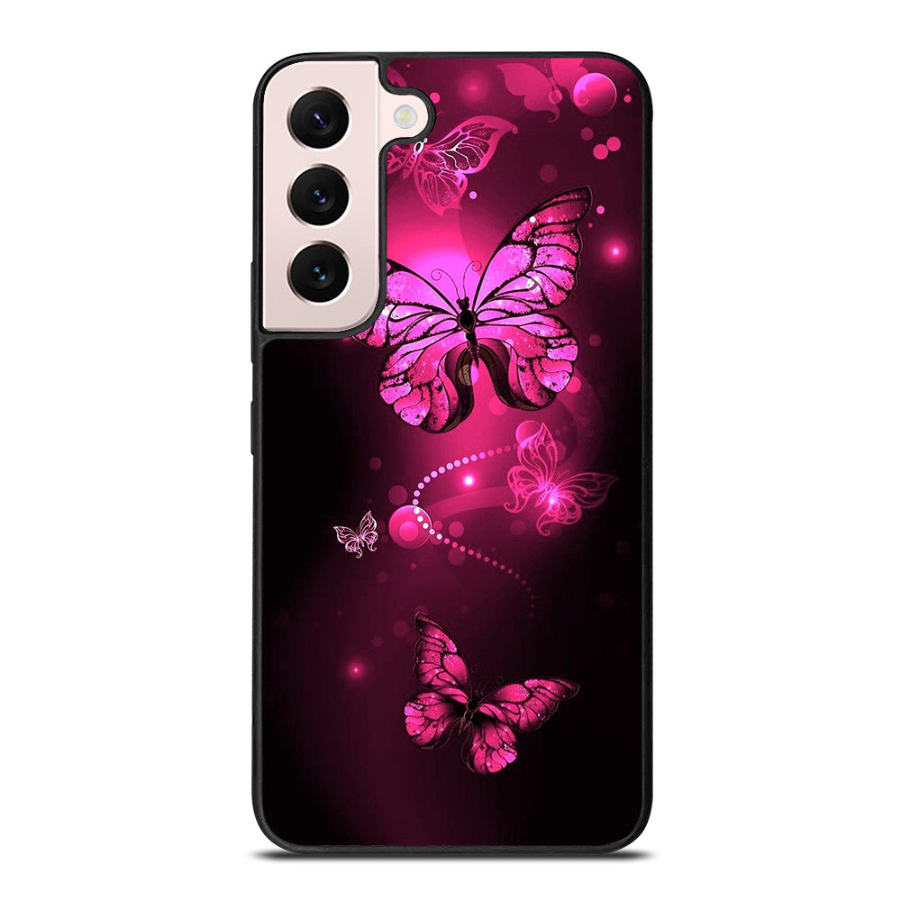 Purple Butterfly Pink Samsung Galaxy S22 Plus 5G Case