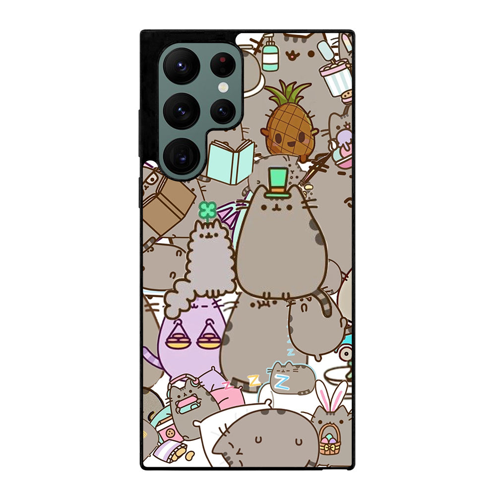 Pusheen Cartoon Collage Samsung Galaxy S22 Ultra 5G Case