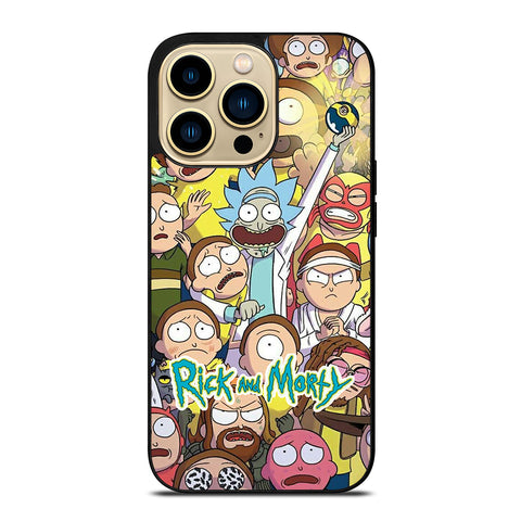 Rick And Morty Collage iPhone 14 Pro Max Case