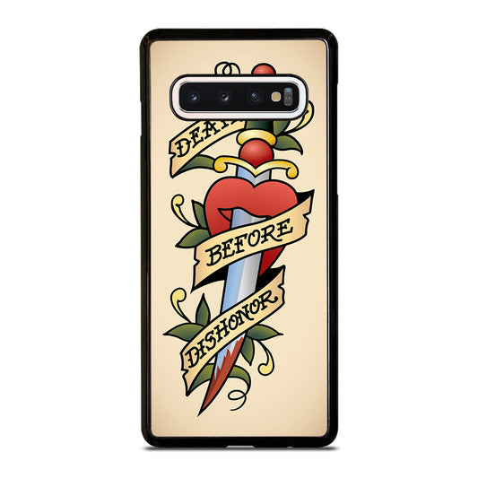 SAILOR JERRY DEATH BEFORE DISHONOR Samsung Galaxy S10 Case