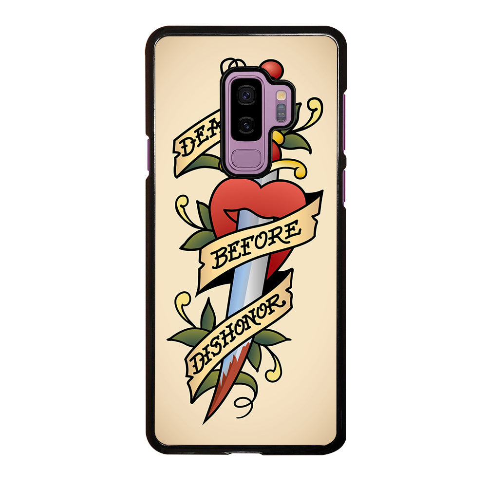 SAILOR JERRY DEATH BEFORE DISHONOR Samsung Galaxy S9 Plus Case