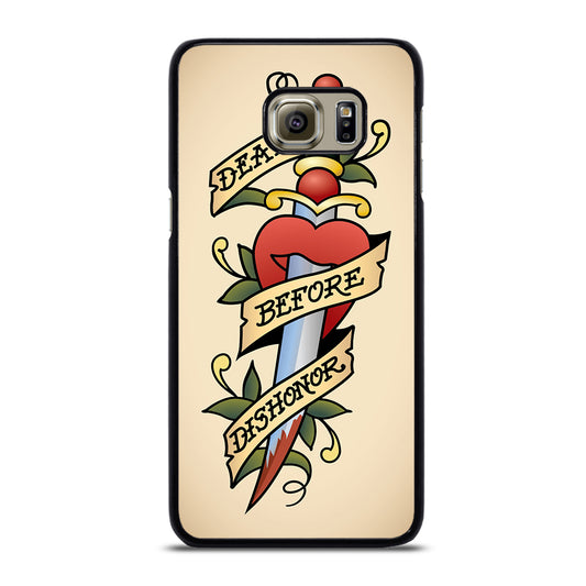 SAILOR JERRY DEATH BEFORE DISHONOR Samsung Galaxy S6 Edge Plus Case