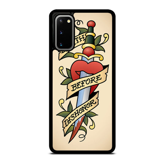 SAILOR JERRY DEATH BEFORE DISHONOR Samsung Galaxy S20 / S20 5G Case
