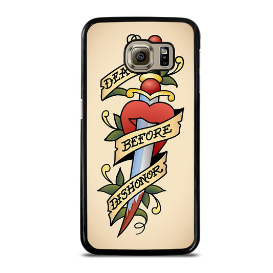 SAILOR JERRY DEATH BEFORE DISHONOR Samsung Galaxy S6 Case