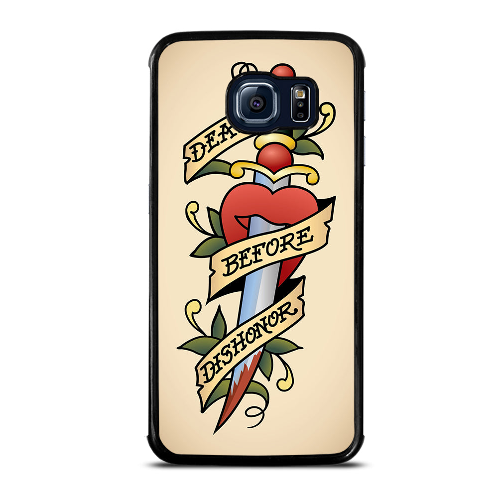 SAILOR JERRY DEATH BEFORE DISHONOR Samsung Galaxy S6 Edge Case