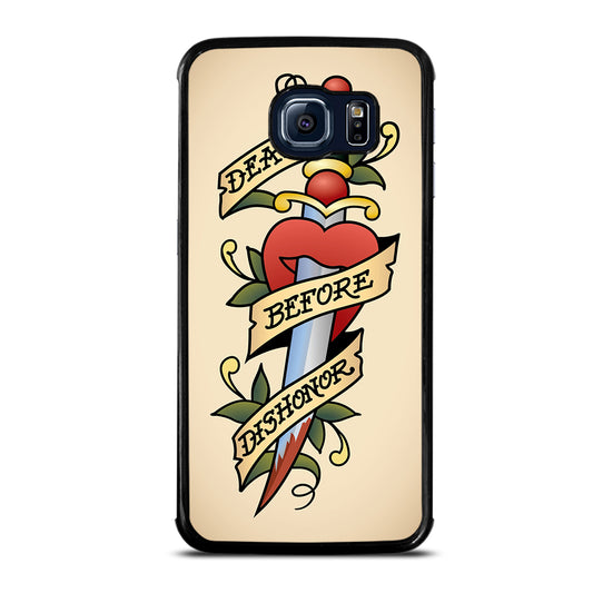 SAILOR JERRY DEATH BEFORE DISHONOR Samsung Galaxy S6 Edge Case