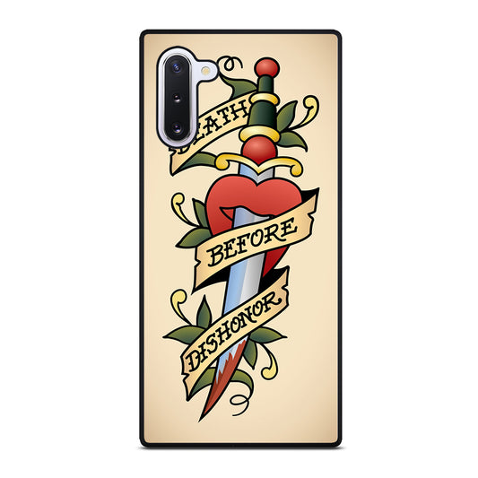SAILOR JERRY DEATH BEFORE DISHONOR Samsung Galaxy Note 10 Case