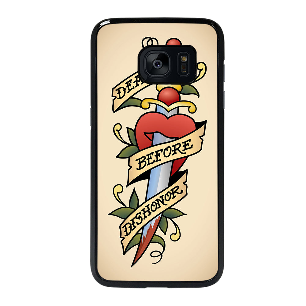 SAILOR JERRY DEATH BEFORE DISHONOR Samsung Galaxy S7 Edge Case