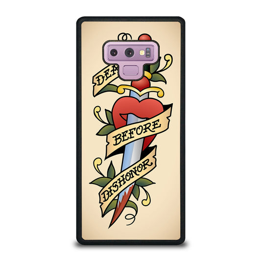 SAILOR JERRY DEATH BEFORE DISHONOR Samsung Galaxy Note 9 Case