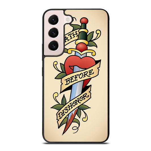 SAILOR JERRY DEATH BEFORE DISHONOR Samsung Galaxy S22 Plus 5G Case