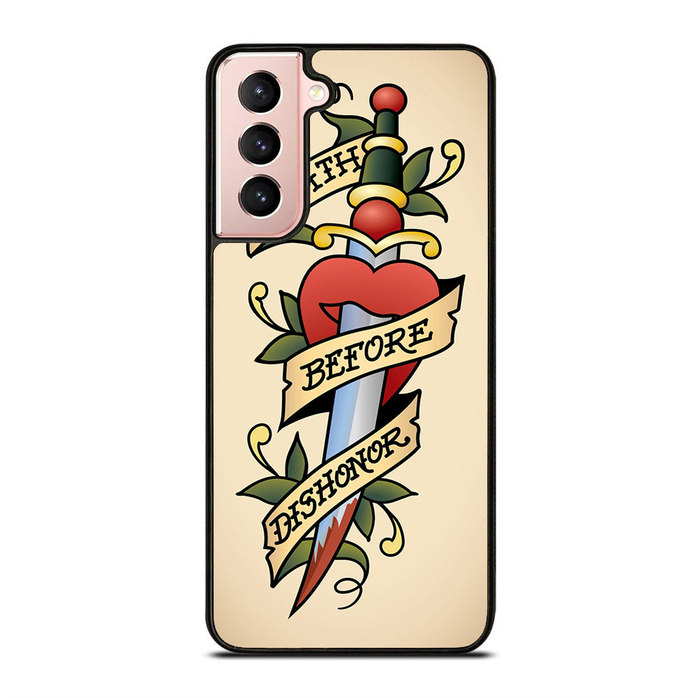 SAILOR JERRY DEATH BEFORE DISHONOR Samsung Galaxy S21 5G Case