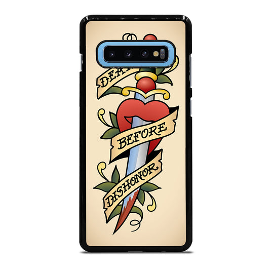 SAILOR JERRY DEATH BEFORE DISHONOR Samsung Galaxy S10 Plus Case