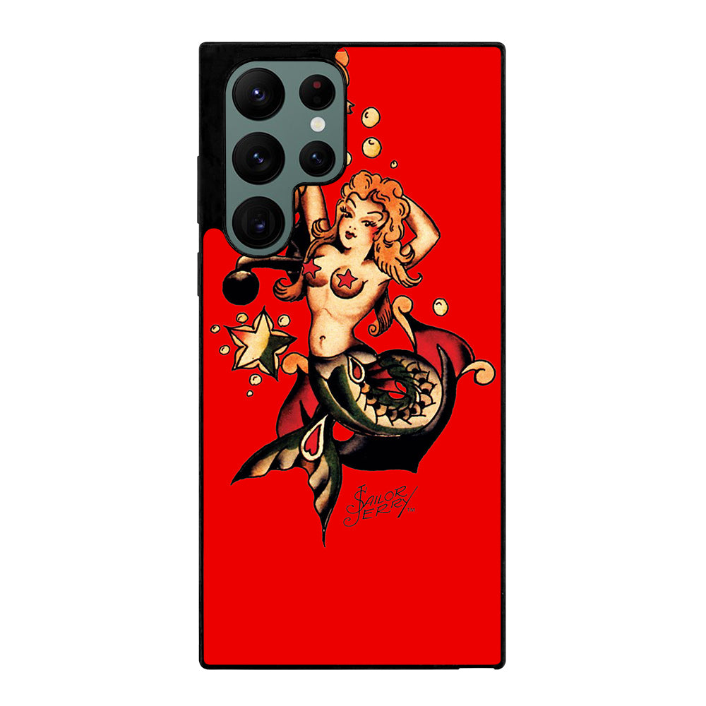 SAILOR JERRY MERMAID TATTOO Samsung Galaxy S22 Ultra 5G Case