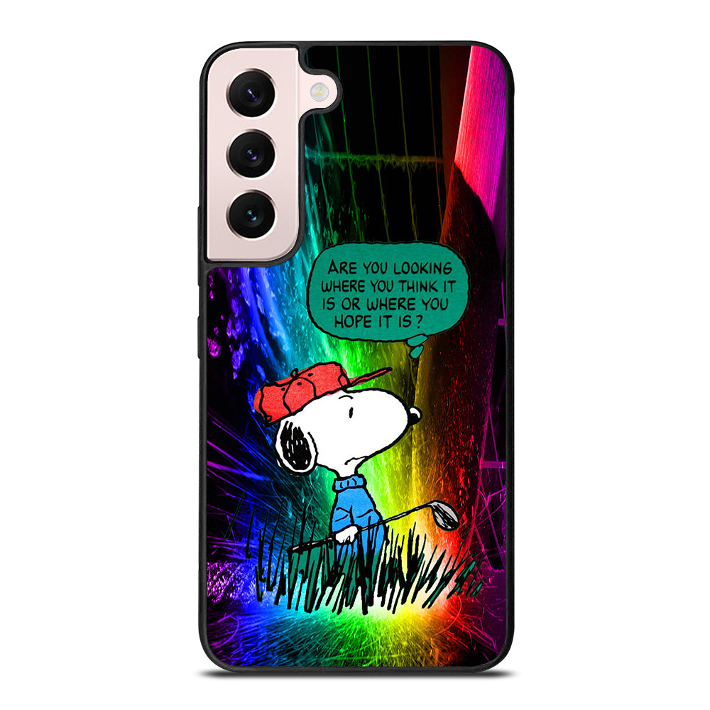 SNOOPY SHORT QUOTE Samsung Galaxy S22 Plus 5G Case