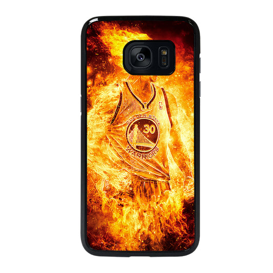 STEPHEN CURRY ON FIRE Samsung Galaxy S7 Edge Case