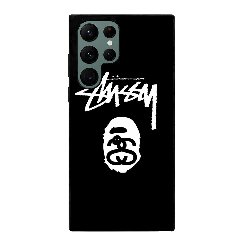 STUSSY BLACK Samsung Galaxy S22 Ultra 5G Case